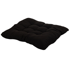 Stolehynde - 35x35x6 cm - Sort ensfarvet havehynde